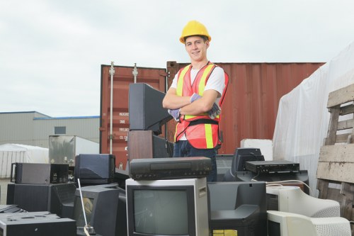 Professional junk clearance services in a commercial space